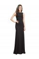 Best Sleeveless Bateau Neckline Crepe Prom Dress with Twist Back UK