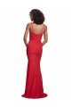 Best Spaghetti Strap Slip Neckline Crepe Prom Dress UK