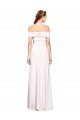 Best Criss Cross Off the Shoulder Crepe Prom Dress with Side Slit UK