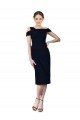 Best Draped Cross Shoulder Stretch Crepe Cocktail Prom Dress / Homecoming Dress UK
