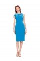 Best Sleeveless Crepe Cocktail Prom Dress / Homecoming Dress with Keyhole Off The Shoulder Detailing UK