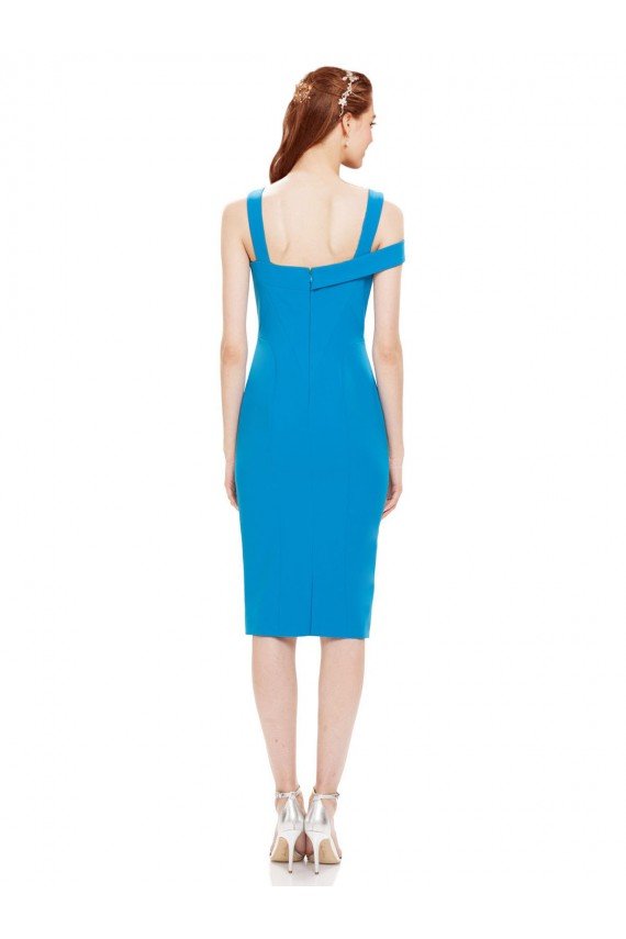 Best Sleeveless Crepe Cocktail Prom Dress / Homecoming Dress with Keyhole Off The Shoulder Detailing UK