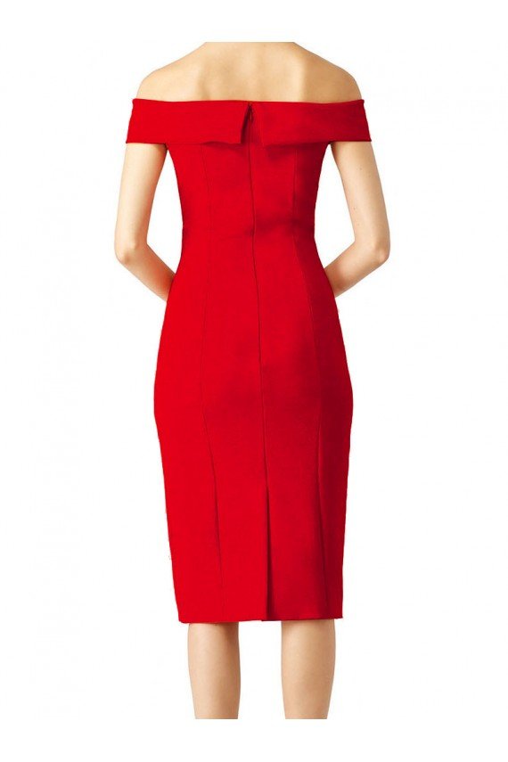 Best Off the Shoulder Square Neck Cocktail Prom Dress / Homecoming Dress UK