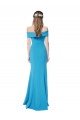 Best Off the Shoulder Crepe Prom Dress with Fitted Silhouette UK
