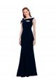 Best Sleeveless Crepe Mermaid Prom Dress with Side Slit UK