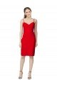 Best Sleeveless Cocktail Length Sweetheart Neckline Crepe Prom Dress / Homecoming Dress UK