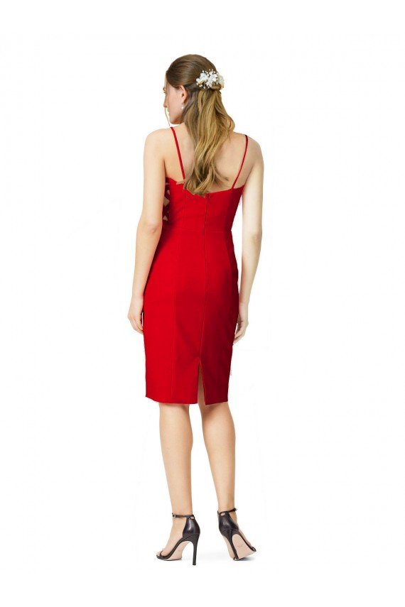 Best Sleeveless Cocktail Length Sweetheart Neckline Crepe Prom Dress / Homecoming Dress UK