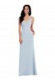 Best V Back Spaghetti Strap Maxi Prom Dress with Pockets UK