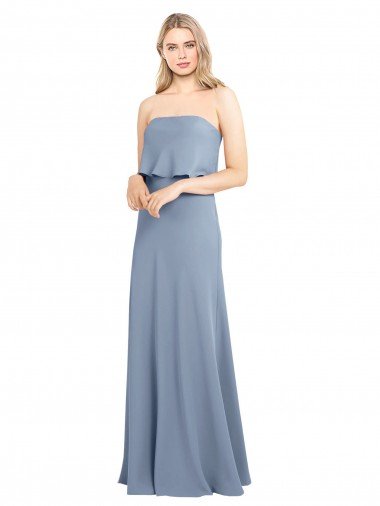 Best High Neck Sheath Sleeveless Stretch Crepe Prom Dress UK