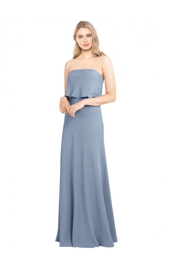 Best High Neck Sheath Sleeveless Stretch Crepe Prom Dress UK