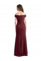 Best Off the Shoulder Fit and Flare Stretch Crepe Prom Dress UK