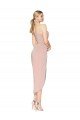 Best Knee Length One Shoulder Crepe Short Wrap Cocktail Prom Dress / Homecoming Dress UK