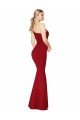 Best One Shoulder Long High Neck Sleeveless Mermaid Crepe Prom Dress UK