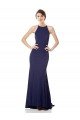 Best High Neck Fishtail Crepe Prom Dress with Open Back Detail UK