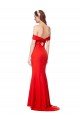 Best Cross Front and Back Bardot Sleeveless Crepe Maxi Prom Dress UK