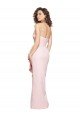 Best Strapless Long Full Length Ruffles Low Back Crepe Prom Dress UK