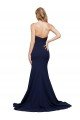 Best Fit and Flare Sweetheart Long Crepe Prom Dress with Sweep Train UK