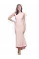 Best High Neck Low V-Back Midi Length Crepe Cocktail Dress / Prom Dress UK