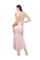 Best High Neck Low V-Back Midi Length Crepe Cocktail Dress / Prom Dress UK