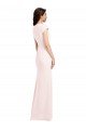 Best Cap Sleeve A-Line Crepe Prom Dress with Pockets UK