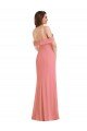 Best One Shoulder Draped Cuff Maxi Prom Dress with Front Slit UK