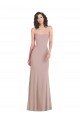Best Strapless Princess Line Crepe Mermaid Prom Dress UK