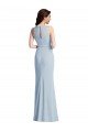 Best Halter Maxi Prom Dress with Cascade Ruffle Slit UK