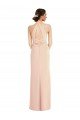 Best Halter Criss Cross Cutout Back Maxi Crepe Prom Dress UK