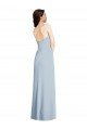 Best Strapless Scoop Back Maxi Crepe Prom Dress with Front Slit UK