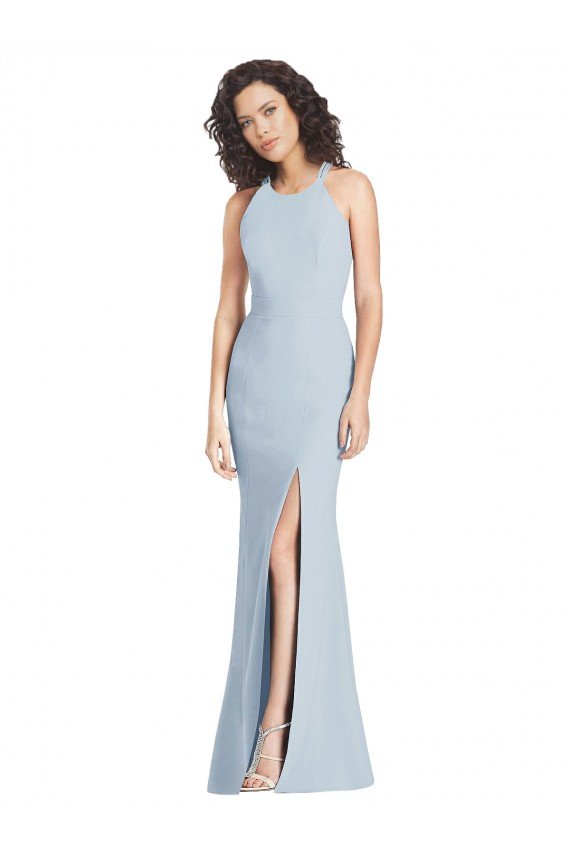 Best Criss Cross Open Back Trumpet Prom Dress UK