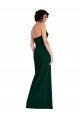 Best Scooped Strapless Neckline Crepe Prom Dress with Side Slit UK