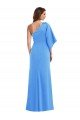 Best One Shoulder Bell Sleeves Trumpet Prom Dress UK