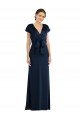Best Soft Bow Blouson Bodice Trumpet Crepe Prom Dress UK