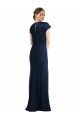 Best Soft Bow Blouson Bodice Trumpet Crepe Prom Dress UK