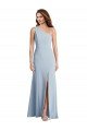 Best Bold One Shoulder Trumpet Maxi Crepe Prom Dress UK