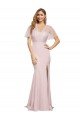 Best Crepe Long Sweetheart Neckline Prom Dress with Tulle Overlay Shoulders UK