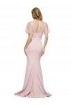 Best Crepe Long Sweetheart Neckline Prom Dress with Tulle Overlay Shoulders UK