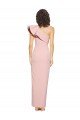 Best Full Length One Shoulder Crepe Prom Dress with Side Leg Split UK