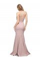 Best Long Sweetheart Crepe Prom Dress with High Neck Illusion Tulle Details UK