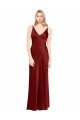 Best Full Length Long Stretch Satin Slip Prom Dress V-Back UK