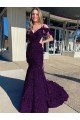 Best Cold Shoulder Sleeveless Long Court Train Velvet Sequin Prom Dress UK