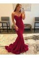Best Sweetheart Sleeveless Long Sweep Train Velvet Sequin Prom Dress UK