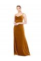 Best Long Velvet Cowl Neck Slip Prom Dress UK