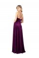 Best Draped Neckline Spaghetti Straps Velvet Prom Dress UK