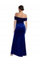 Best Full Length Long Velvet Prom Dress with Side Split UK