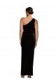 Best One Shoulder Long Velvet Prom Dress with Side Split and Shoulder Tie UK